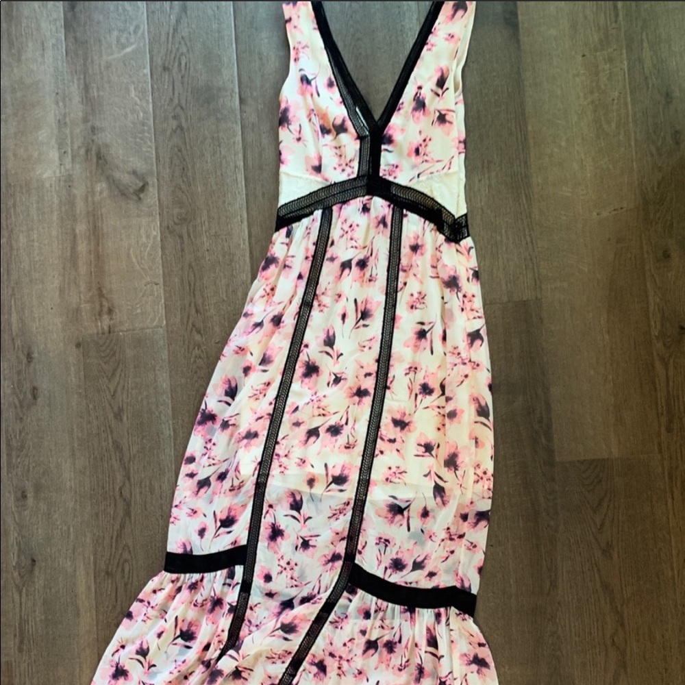 Floral & Lace Maxi Dress